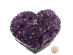 Amethyst Kristalldrusen Herz