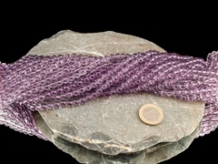 Amethyst fliederfarben 6 mm Kugelkettenstrang