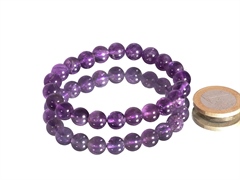 Amethyst Kugelarmband 8 mm