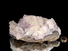 Calcit Kristall auf Amethyst