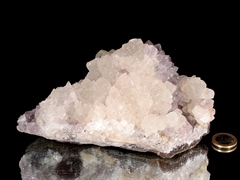 Calcit Kristall auf Amethyst