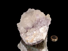 Calcit Kristall auf Amethyst