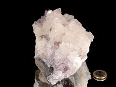 Calcit Kristall auf Amethyst