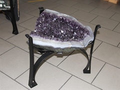 Amethystdruse - Freiform als Tisch