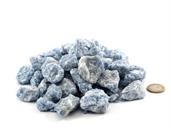 Calcit blau kleine Rohsteine (2-4 cm) - 1 kg