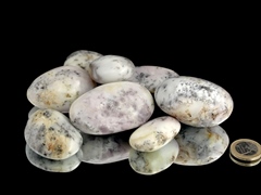 Dendriten Opal Pebbles / XL Trommelsteine 0,5 kg