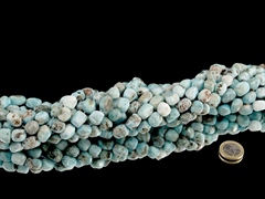 Larimar Nugget Kettenstrang