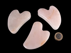 Rosenquarz Massagestein ('Gua Sha')