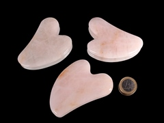 Rosenquarz Massagestein ('Gua Sha')