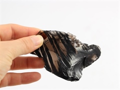 Obsidian - Lamellenobsidian Rohsteine - 1 kg