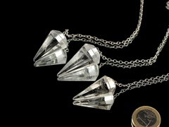 Bergkristall Pendel - Silber