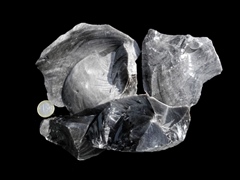 Obsidian - Silberobsidian Rohsteine - 1 kg