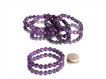 Amethyst Kugelarmband 8 mm